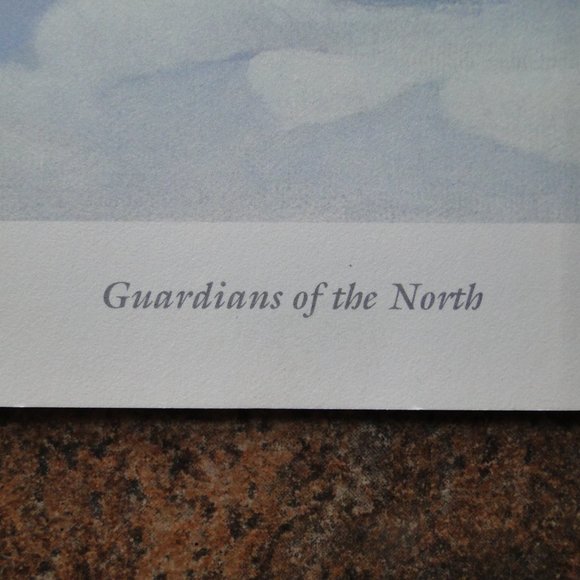 1989 COLIN LATTA GUARDIANS OF THE NORTH RARE PRINT - Picture 4 of 6